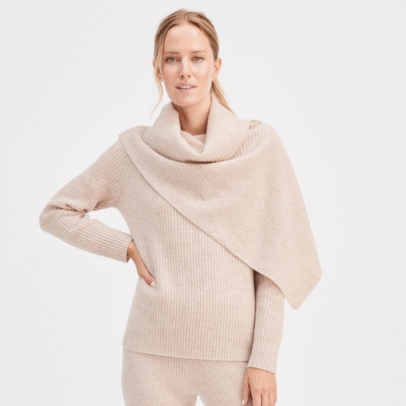 Haven Well Within 100% cashmere shawl sweater - Picture 1 of 13